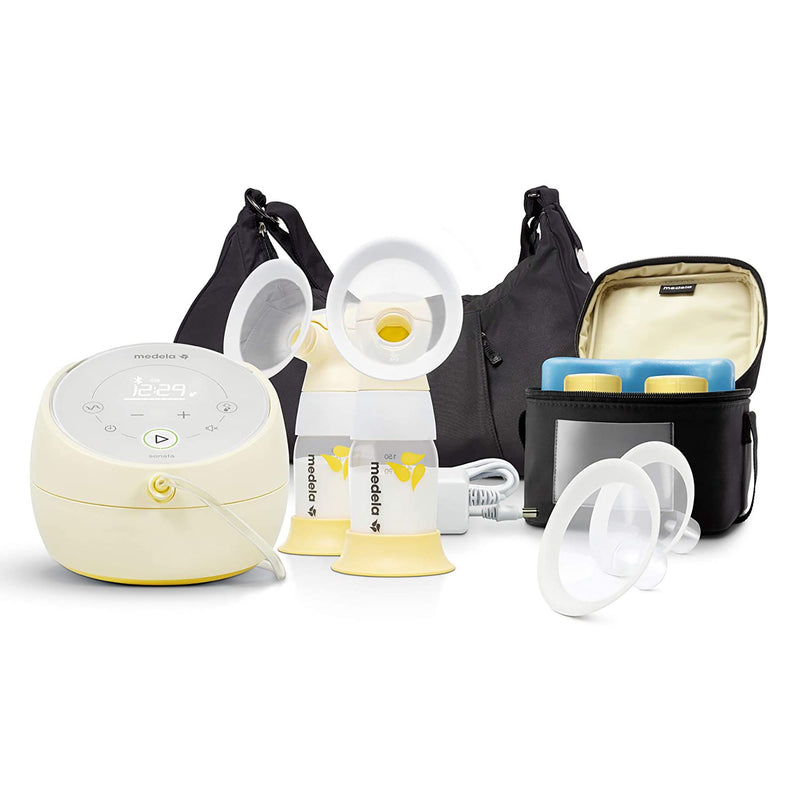 PUMP, BREAST ELEC SONATA W/FITFLEX BREAST SHIELDS DBL (Feeding Supplies) - Img 1