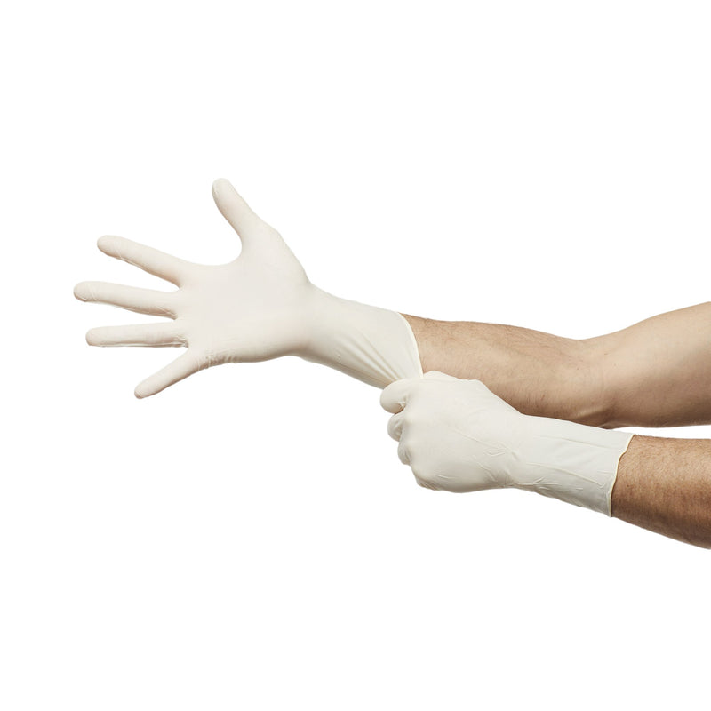 NitriDerm® Nitrile Surgical Glove, Size 8, White, 1 Box of 50 () - Img 4