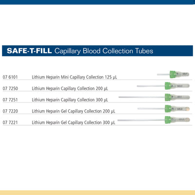 Safe-T-Fill® Capillary Blood Collection Tube, 1.1 mm Diameter, 125 µL, 1 Case of 500 (Laboratory Glassware and Plasticware) - Img 2