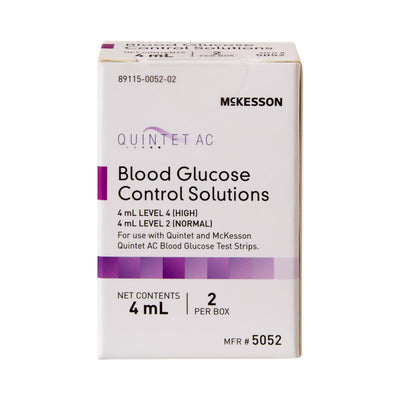 McKesson Quintet AC® Glucose Control Solution, 4 mL, 1 Box (Diabetes Monitoring) - Img 2