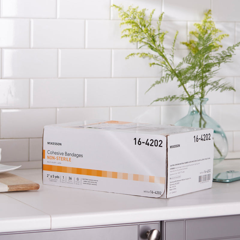 McKesson Self-adherent Closure Cohesive Bandage, 2 Inch x 5 Yard, 1 Pack