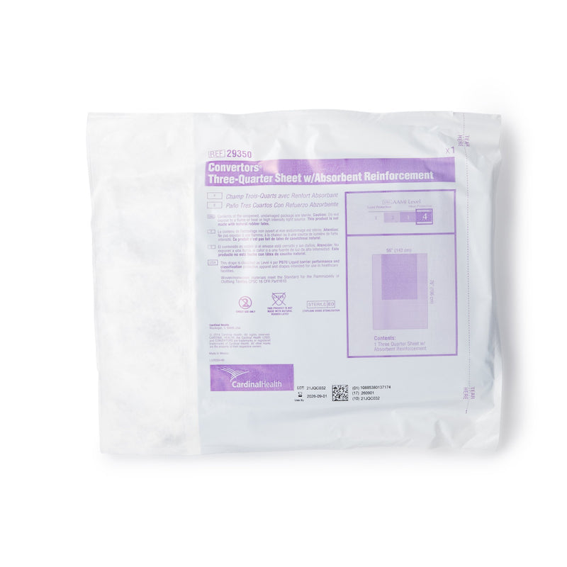 Cardinal Health Sterile Three-Quarter General Purpose Drape, 56 x 77 Inch, 1 Each (Procedure Drapes and Sheets) - Img 1