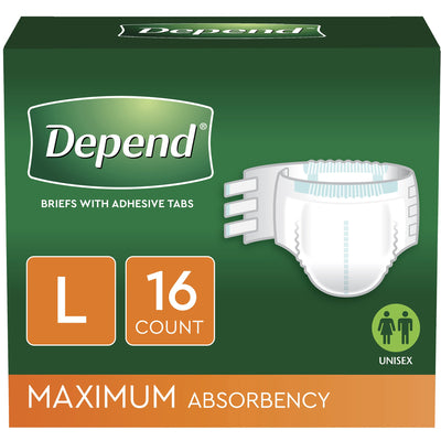Depend® Maximum Incontinence Brief, Large, 1 Case of 48 () - Img 6