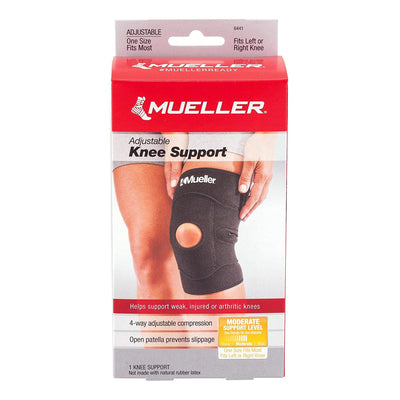 Mueller® Sport Care® Knee Support, One Size Fits Most, 1 Each (Immobilizers, Splints and Supports) - Img 1