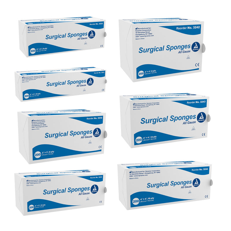 Dynarex® NonSterile Gauze Sponge, 2 x 2 Inch, 1 Case of 25 (General Wound Care) - Img 3