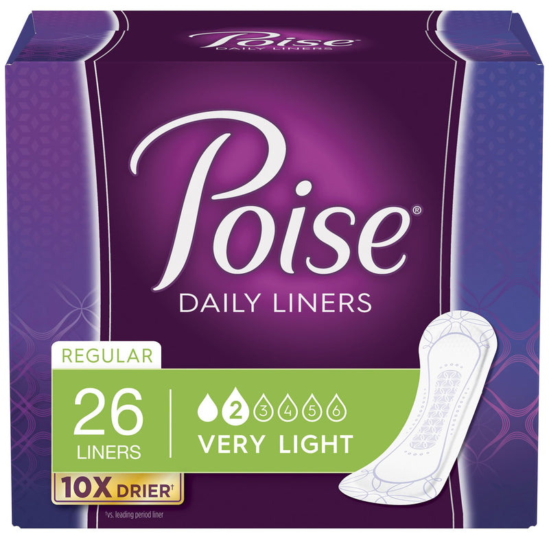 Poise Bladder Control Pads, Light Absorbency, Regular Length, 7.5", Adult, Female, Disposable, 1 Case of 208 () - Img 4