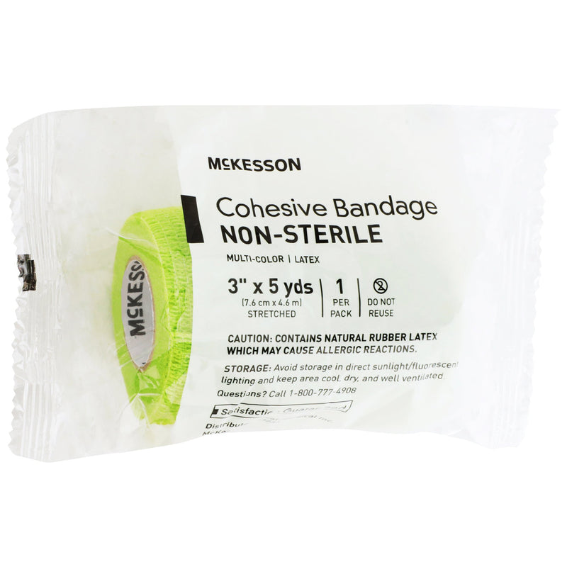 McKesson Self-adherent Closure Cohesive Bandage, 3 Inch x 5 Yard, 1 Case of 24