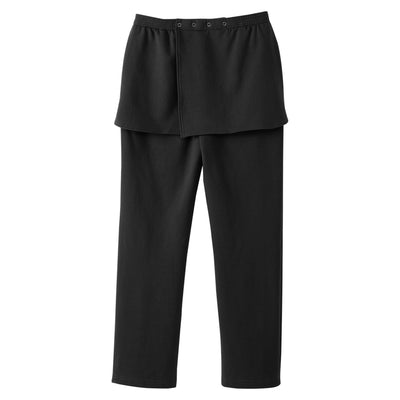 PANTS, FLEECE WMNS OPEN BACK SEAMLESS BLK MED (Pants and Scrubs) - Img 2