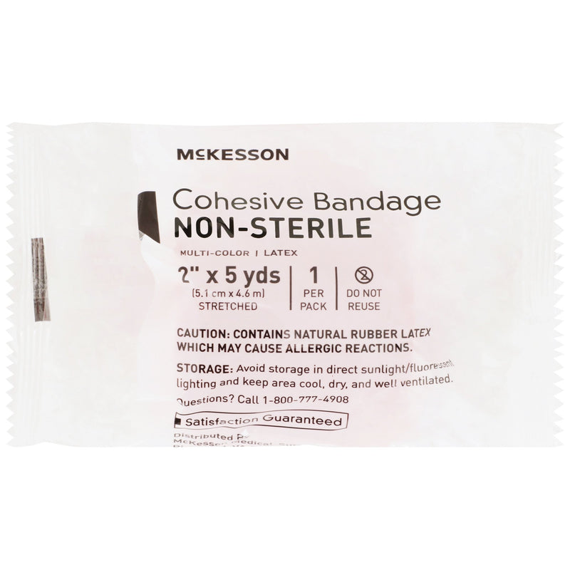 McKesson Self-adherent Closure Cohesive Bandage, 2 Inch x 5 Yard, 1 Case of 36 (General Wound Care) - Img 4