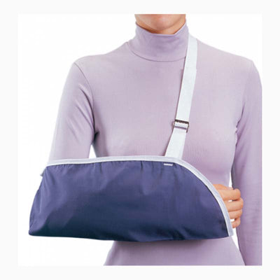 ProCare® Clinic Unisex Blue Cotton / Polyester Arm Sling, Extra Large, 1 Each (Immobilizers, Splints and Supports) - Img 1