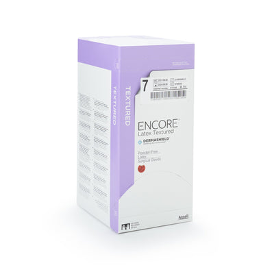 Encore® Latex Textured Surgical Glove, Size 7, Ivory, 1 Box of 50 () - Img 2