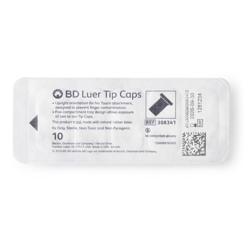 BD™ Luer Tip Cap, Syringe, 1 Pack of 10 (Needles and Syringes Accessories) - Img 3