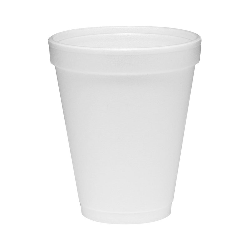 Dart® Drinking Cup, White, Styrofoam, Disposable, 10 oz, 1 Sleeve of 25 (Drinking Utensils) - Img 1