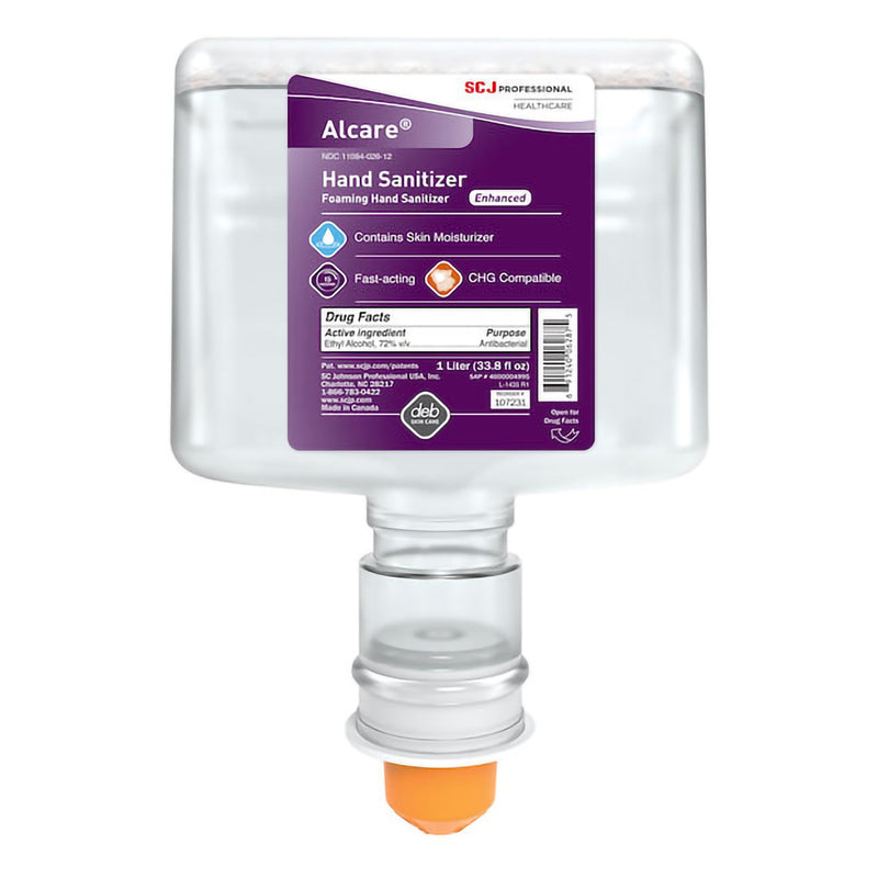 SANITIZER, ALCARE ENHANCED FOAM 1L (3/CS) (Skin Care) - Img 1