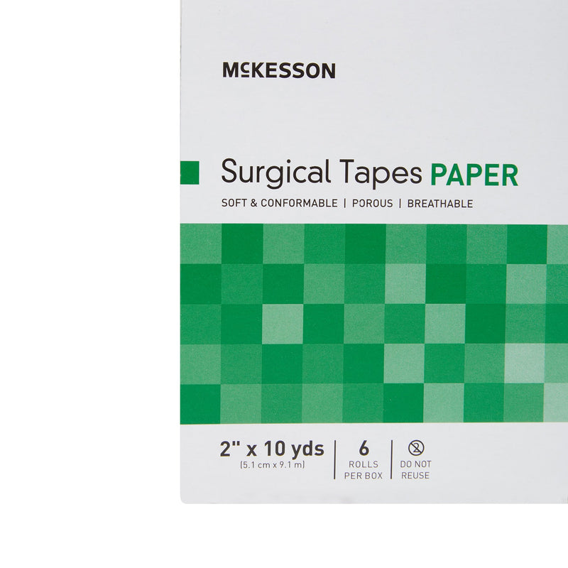 McKesson Paper Medical Tape, 2 Inch x 10 Yard, White, 1 Box of 6 (General Wound Care) - Img 7