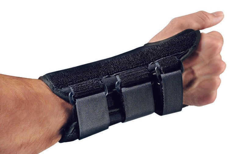 Wrist Splint ProCare ComfortForm Palmar Stay, Aluminum/Foam/Lycra, Black, Right Hand, X-Small, 1 Each (Immobilizers, Splints and Supports) - Img 1