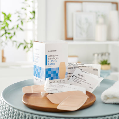 McKesson Tan Adhesive Strip, 2 x 4 Inch, 1 Box (General Wound Care) - Img 6