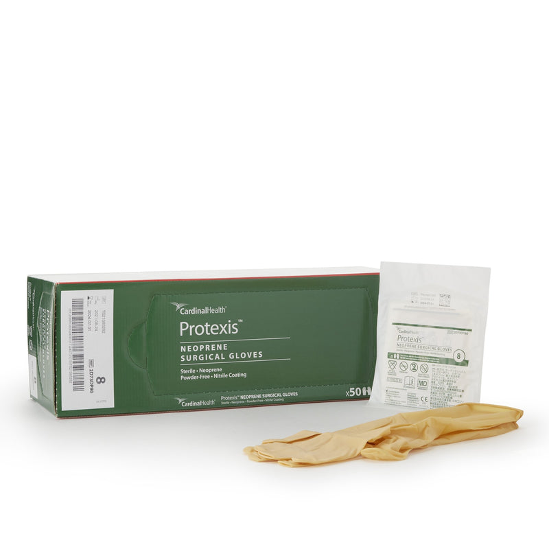 Protexis™ Polychloroprene Surgical Glove, Size 8, Ivory, 1 Case of 200 () - Img 1