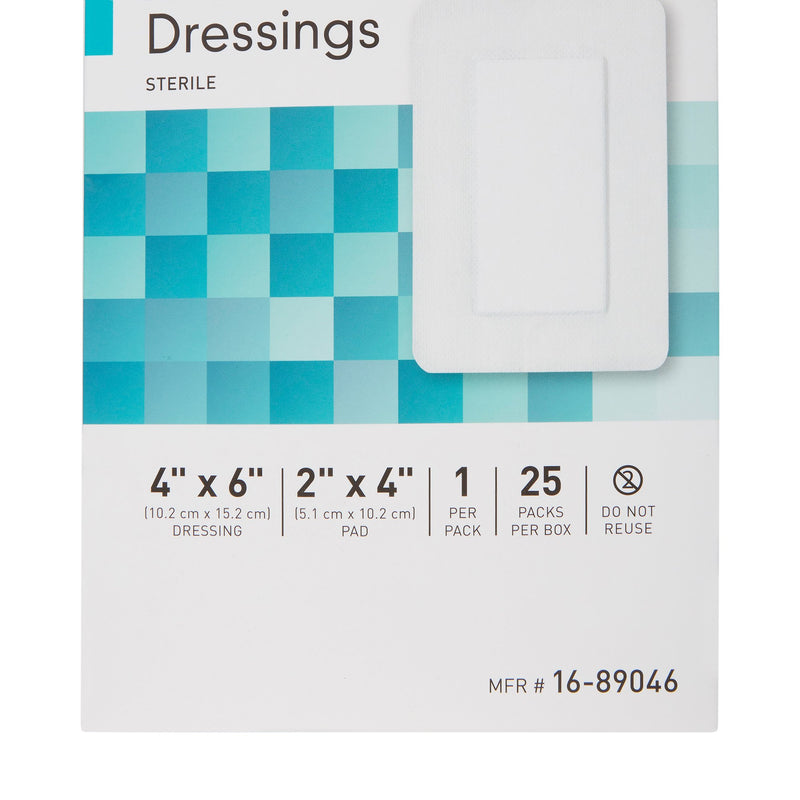 McKesson White Adhesive Dressing, 4 x 6 Inch, 1 Box of 25 (General Wound Care) - Img 8