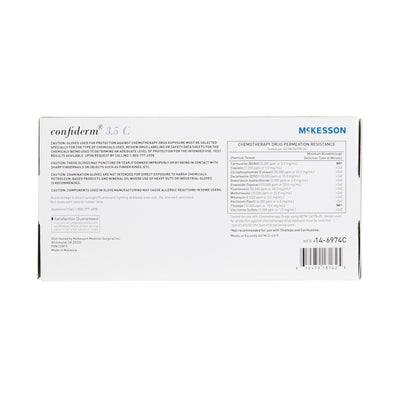 McKesson Confiderm® 3.5C Nitrile Exam Glove, Small, Blue, 1 Box of 200 () - Img 4
