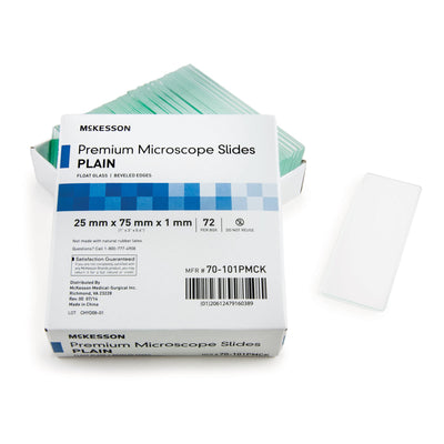 McKesson Premium Plain Microscope Slide, 25 x 75 mm, 1 Box of 72 (Laboratory Glassware and Plasticware) - Img 5