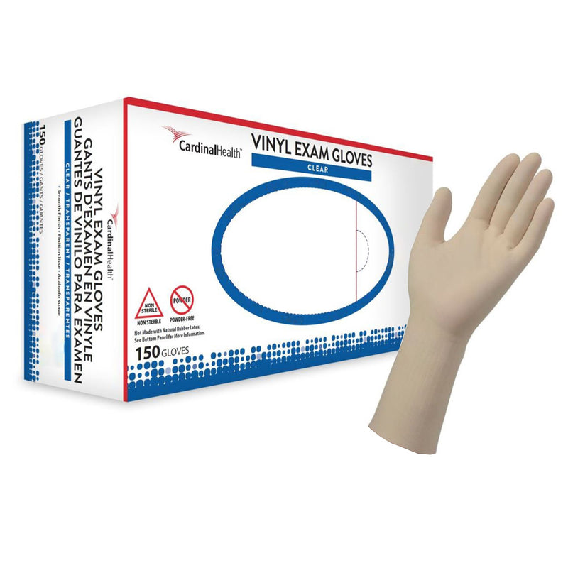 Esteem™ Vinyl Exam Glove, Large, Clear, 1 Box of 150 () - Img 1