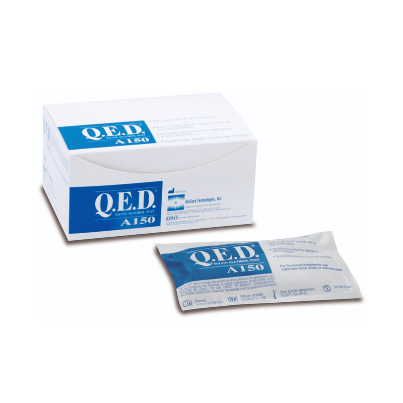 Q.E.D.® Saliva Alcohol Test Rapid Test Kit, 1 Box of 10 (Test Kits) - Img 1