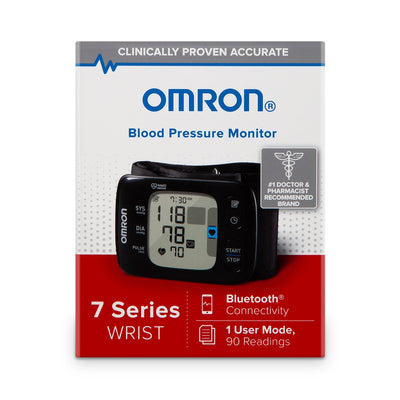 Omron® 7 Series Digital Blood Pressure Wrist Unit, Automatic Inflation, Adult, One Size Fits Most, 1 Each (Blood Pressure) - Img 4