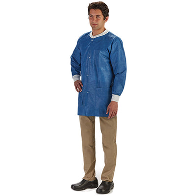 LabMates® Lab Jacket, X-Large, Blue, 1 Case of 50 (Coats and Jackets) - Img 1