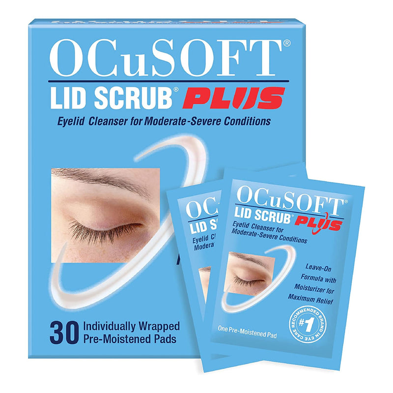 OCuSOFT® Lid Scrub® Plus Eyelid Cleanser, 1 Box of 30 (Over the Counter) - Img 1