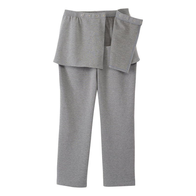 PANTS, FLEECE WMNS OPEN BACK SEAMLESS HEATHER GRY MED (Pants and Scrubs) - Img 4