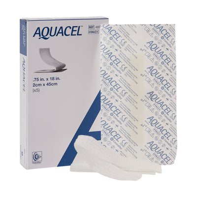 Aquacel® Ribbon Hydrofiber® Dressing, ¾ x 18 Inch, 1 Each (Advanced Wound Care) - Img 1