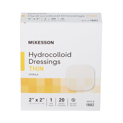 McKesson Hydrocolloid Dressing, 2 x 2 Inch, 1 Box of 20 (Advanced Wound Care) - Img 9
