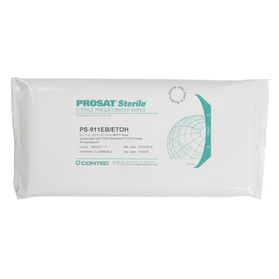 WIPE, ETHANOL WET STR LINT FREE POLYPROP (30/BG 48BG/CS) (Cleaners and Disinfectants) - Img 1