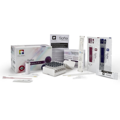 Sofia® Influenza A+B FIA Fluorescence Immunoassay (FIA) Rapid Test Kit, 1 Kit of 25 (Test Kits) - Img 1