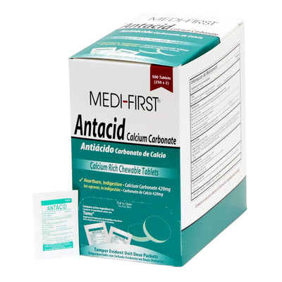 Medi-First® Calcium Carbonate Antacid, 1 Box (Over the Counter) - Img 1