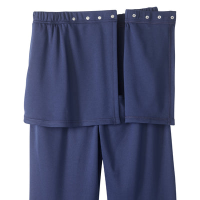 Silverts® Women's Open Back Soft Knit Pant, Navy Blue, 3X-Large, 1 Each (Pants and Scrubs) - Img 4