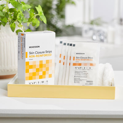 McKesson Non-Reinforced Skin Closure Strip, 1/4 x 3 Inch, 1 Box of 50 (Skin Closure Strips) - Img 8