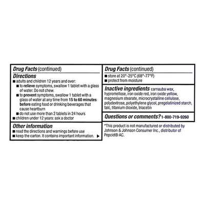 Major® Famotidine Antacid, 1 Bottle (Over the Counter) - Img 4