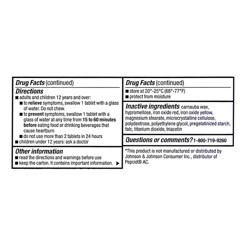 Major® Famotidine Antacid, 1 Bottle (Over the Counter) - Img 4