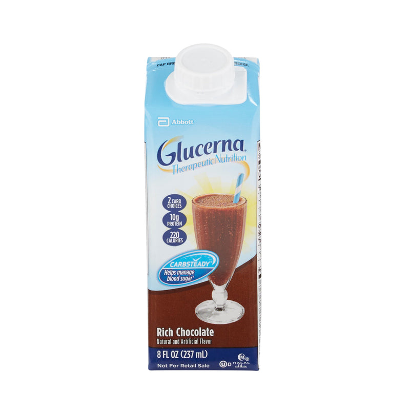 Glucerna® Rich Chocolate Therapeutic Nutrition Shake Oral Supplement, 8-oz Carton, 1 Each (Nutritionals) - Img 1