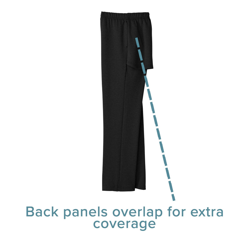 Silverts® Open Back Adaptive Pants, X-Large, Black, 1 Each (Pants and Scrubs) - Img 9