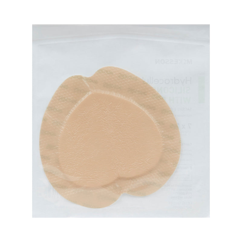 McKesson Silicone Adhesive with Border Silicone Foam Dressing, 7 x 7 Inch Sacral, 1 Box of 10 (Advanced Wound Care) - Img 10