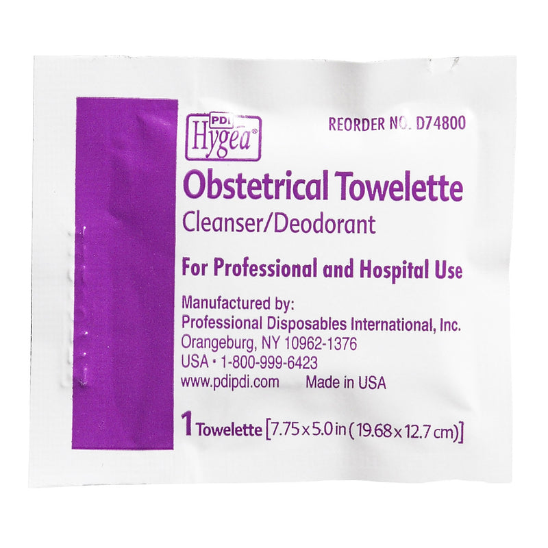 Hygea® Scented Obstetrical Towelette, Individual Pack, 1 Box of 100 (Skin Care) - Img 3