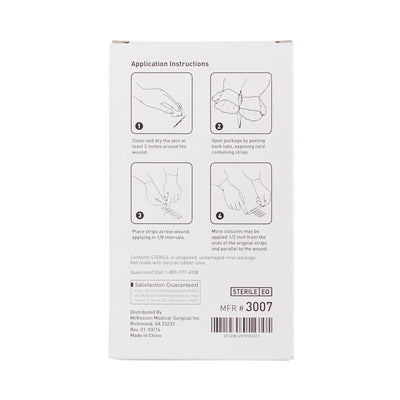 McKesson Skin Closure Strip, ¼ X 3 Inch, 1 Box of 50 (Skin Closure Strips) - Img 3