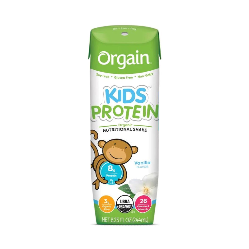 Orgain® Kids® Protein Organic Vanilla Pediatric Oral Supplement, 8.25 oz. Carton, 1 Case of 12 () - Img 1