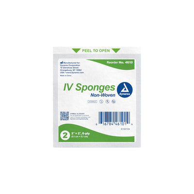 dynarex® I.V. / Drain Split Dressing, 2 x 2 inch, 1 Box (General Wound Care) - Img 3