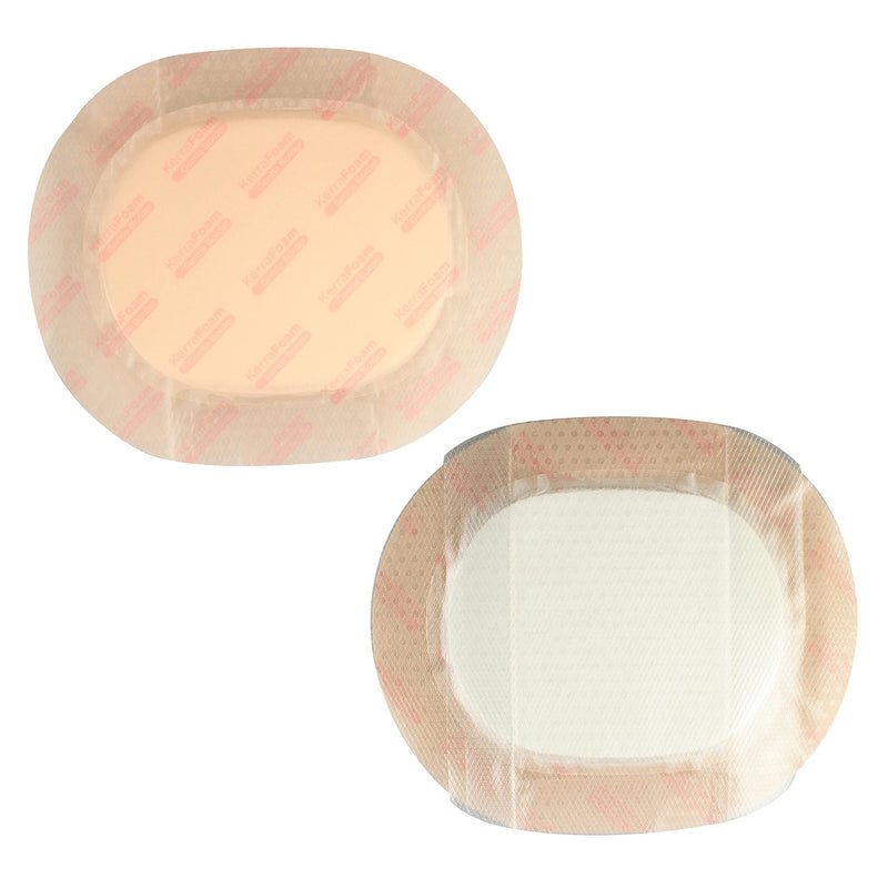 KerraFoam™ Gentle Border Silicone Foam Dressing, 7 x 8 Inch, 1 Carton of 10 (Advanced Wound Care) - Img 4