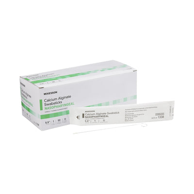 McKesson Nasopharyngeal Collection Swab, 5½ Inch, 1 Box of 50 (Specimen Collection) - Img 1