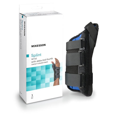 McKesson Left Wrist Splint with Abducted Thumb, Medium, 1 Each (Immobilizers, Splints and Supports) - Img 1